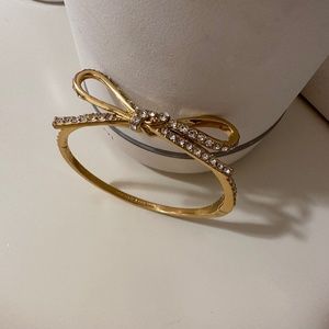 kate spade new york Crystal Bow Bangle Bracelet